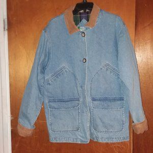 Vintage Flannel Lined Jean Jacket